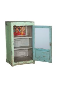 Small vintage cabinet in green.