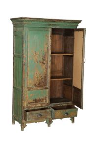 Green wooden cabinet