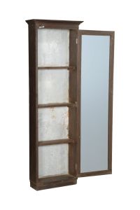 Wooden cabinet with glassdoor