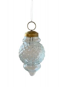 Christmas cone transparent glass WEL164