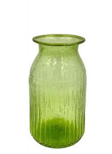 Vaas groen gerecycled glas WEL202